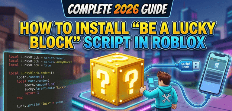 Install Be A Lucky Block Script