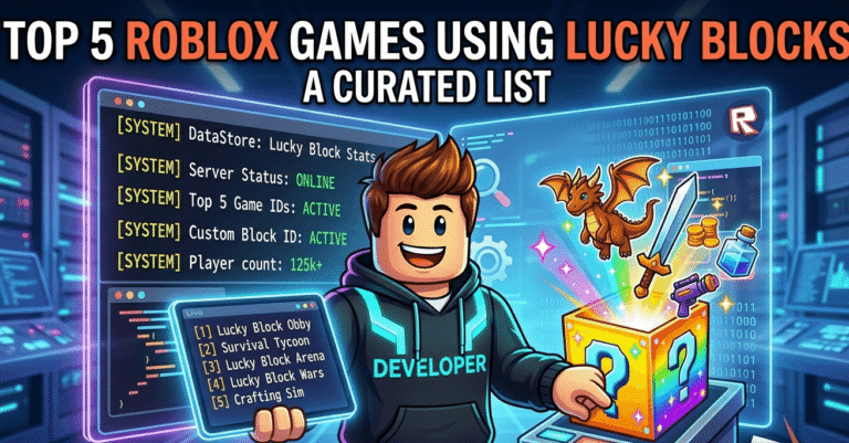 Top 5 Roblox games using Lucky Blocks